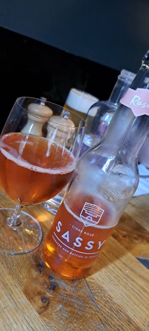 Rose cider at Mildreds - Soho in London