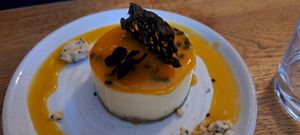 Passionfruit cheesecake at Mildreds - Soho in London