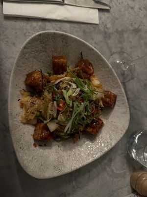 Tofu kimchi rice  at Mildreds - Soho in London