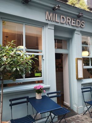 Outside at Mildreds - Soho in London