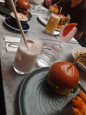 Food and drinks. at Mildreds - Soho in London