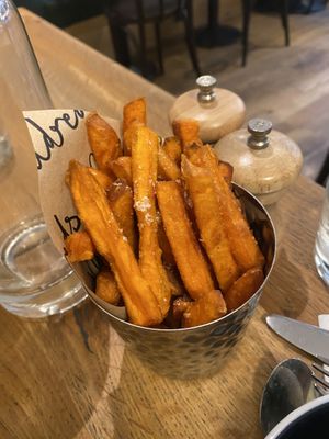 Sweet potato fries   at Mildreds - Soho in London