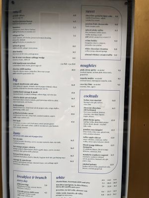 Menu  at Mildreds - Soho in London