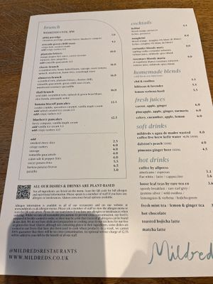 Brunch  at Mildreds - Soho in London