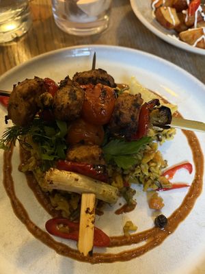 Chicken Shish Tawook Kebabb  at Mildreds - Soho in London