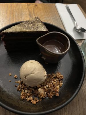 Chocolate Ganache Layer Cakee  at Mildreds - Soho in London