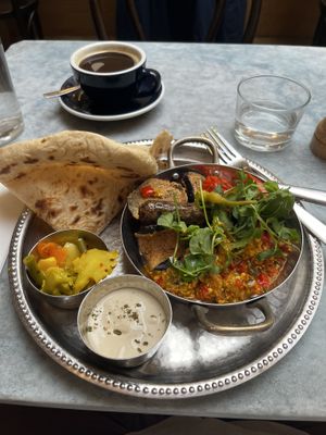 Charmoulah brunch  at Mildreds - Soho in London