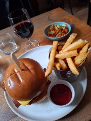 burger at Mildreds - Soho in London