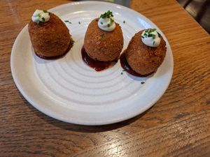 Risotto kroket at Mildreds - Soho in London