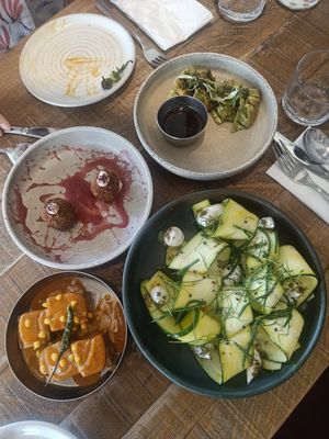 Sharing menu at Mildreds - Soho in London