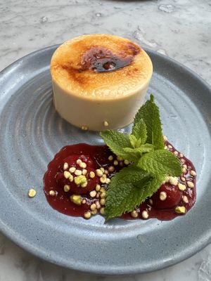 Crème brûlée so delicious   at Mildreds - Soho in London