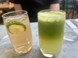 Fresh drinks   at Mildreds - Soho in London