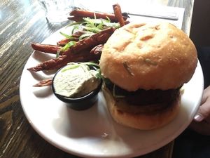 Burger  at Mildreds - Soho in London