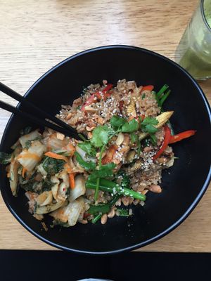 Stir fried vegetables at Mildreds - Soho in London