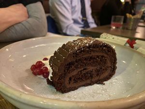 Yule log  at Mildreds - Soho in London