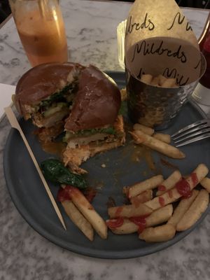 Burger  at Mildreds - Soho in London