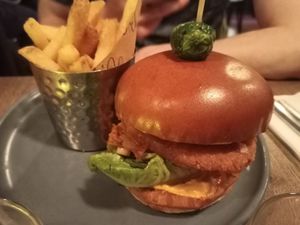 Caesar chicken burger at Mildreds - Soho in London