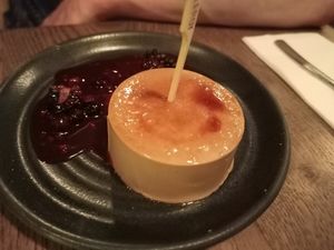 Crème brûlée at Mildreds - Soho in London