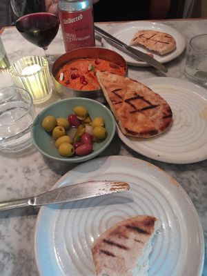 Eyes bigger than our bellies at Mildreds - Soho in London