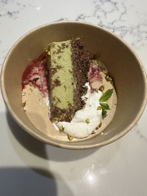 Pistachio cheesecake (take away)  at Mildreds - Soho in London