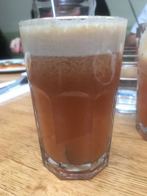 Strawberry pineapple mint juice at Mildreds - Soho in London