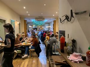 Down stairs  at Mildreds - Soho in London