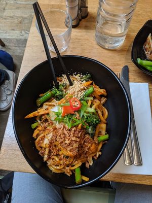Chinese stir fry with tofu at Mildreds - Soho in London