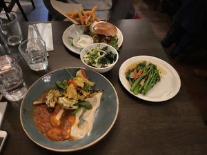 Evening meal at Mildreds - Soho in London