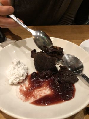 Chocolate cake at Mildreds - Soho in London