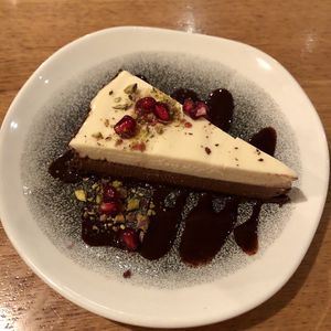 Vegan chocolate tart  at Mildreds - Soho in London