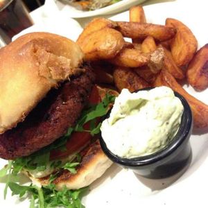 Great burger! at Mildreds - Soho in London