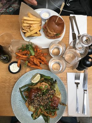 Our lunch at Mildreds - Soho in London