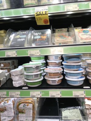 Taifun and vegan cheeses at Whole Foods Market - Piccadilly in London