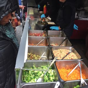 yummy fresh salads and friendly staff! at Carnevale in London