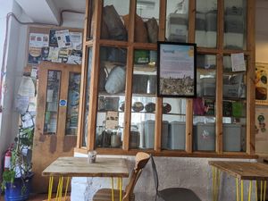 Not sure, but it looks like a refill pantry. Coool. at The Gleaners Cafe in East London