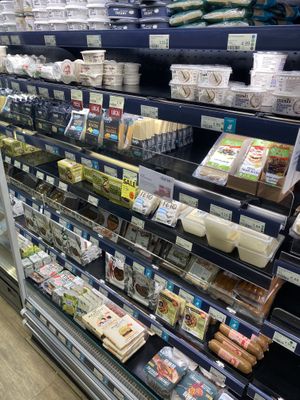 Cheese and meat substitutes  at Whole Foods Market - Stoke Newington in North London