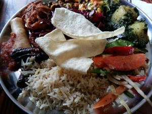 buffet at Chutneys in North West London