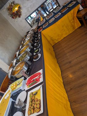 The buffet at Chutneys in North West London