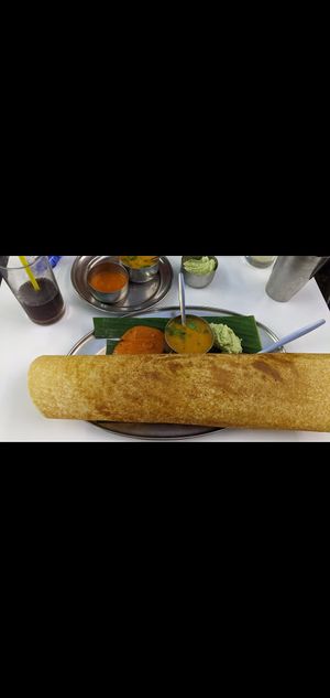 Dosa & chutneys at Diwana Bhel Poori House in North West London