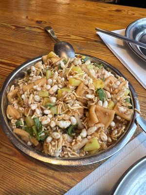 Vegan starter  at Diwana Bhel Poori House in North West London