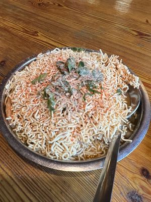 Vegan starter at Diwana Bhel Poori House in North West London