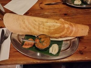 Plain dosa. at Diwana Bhel Poori House in North West London