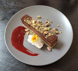 Vegan Pistachio Chocolate Torte at The Gate - Hammersmith in West London