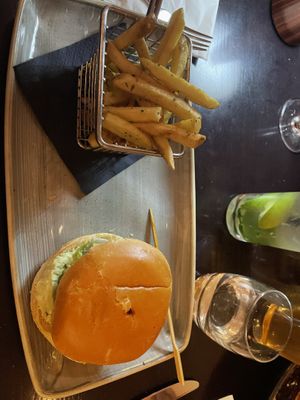 main - beetroot burger  at The Gate - Hammersmith in West London