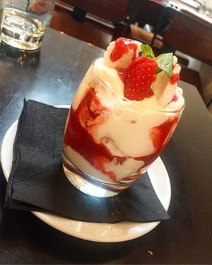 Strawberry Eton Mess  at The Gate - Hammersmith in West London