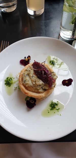 Three onion vol-au-vent. Yummy at The Gate - Hammersmith in West London