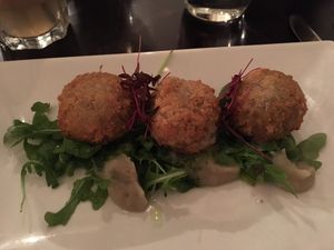 Vegan arancini balls at The Gate - Hammersmith in West London