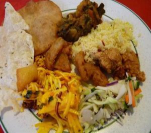 indian food at Indian Veg Bhelpoori House in North London