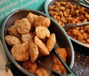 vegan appetizers at Indian Veg Bhelpoori House at Indian Veg Bhelpoori House in North London