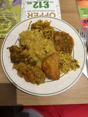 Buffet  at Indian Veg Bhelpoori House in North London